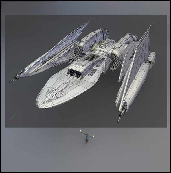 space spaceship 3d model - Spaceship FSX82001R... by sender pinarci